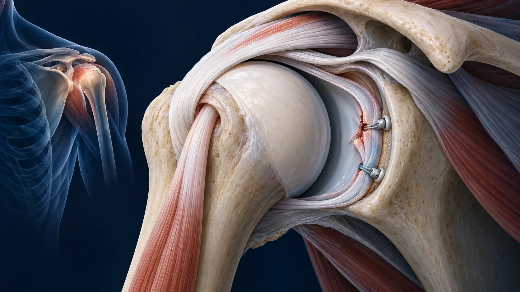 Shoulder instability and labral reconstruction using anchors. Medical content prepared by: Tomasz Poboży - orthopaedic surgeon.