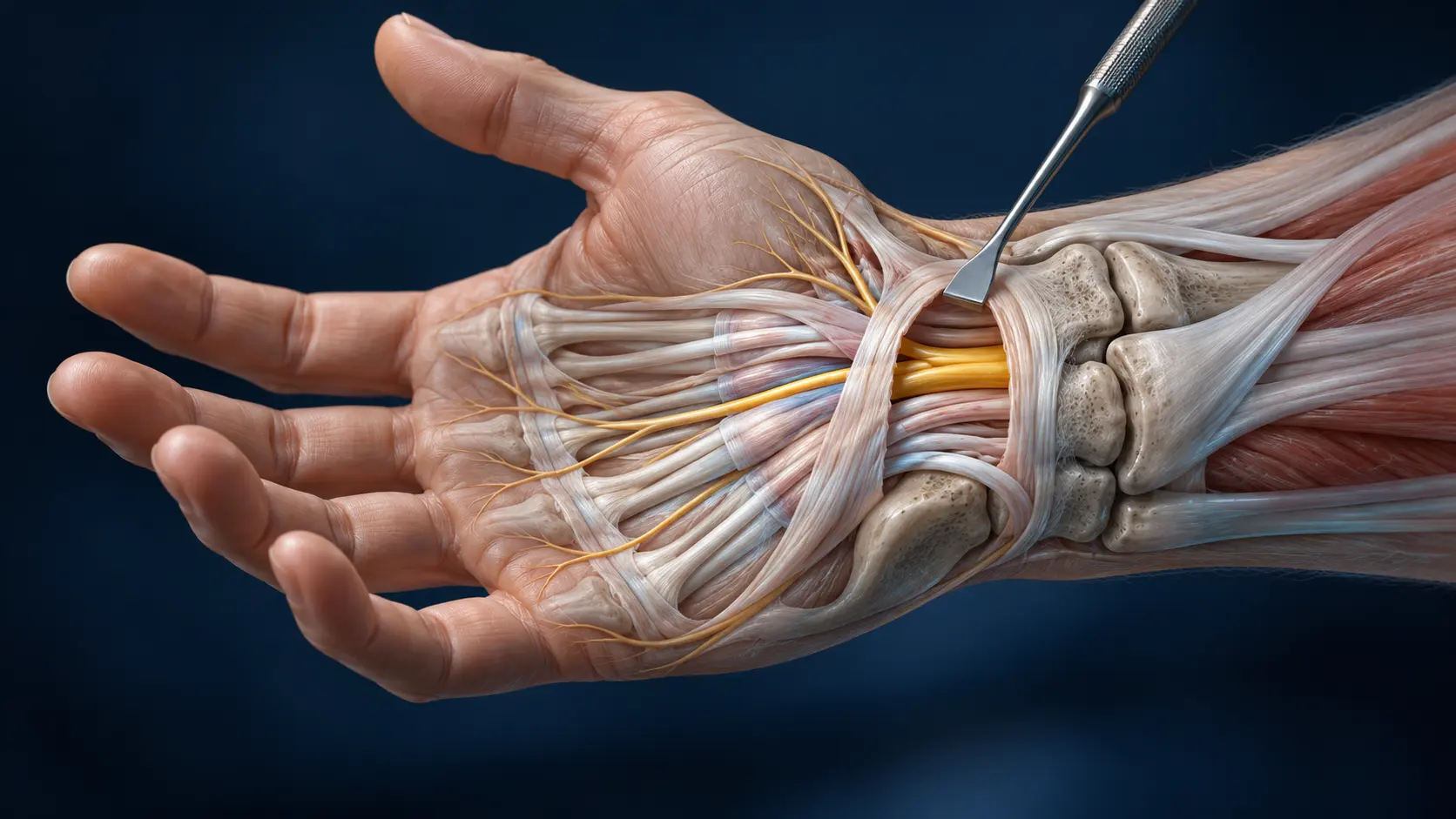 Carpal tunnel anatomy and median nerve decompression. Medical content prepared by: Tomasz Poboży - orthopaedic surgeon.