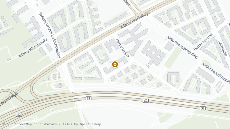 Map to DEMI MED, 17 Adama Branickiego Street. Medical content prepared by: Tomasz Poboży - orthopaedic surgeon.