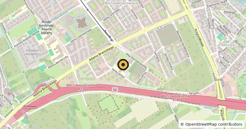 Map to Medicover Hospital, 5 Rzeczypospolitej Avenue. Medical content prepared by: Tomasz Poboży - orthopaedic surgeon.